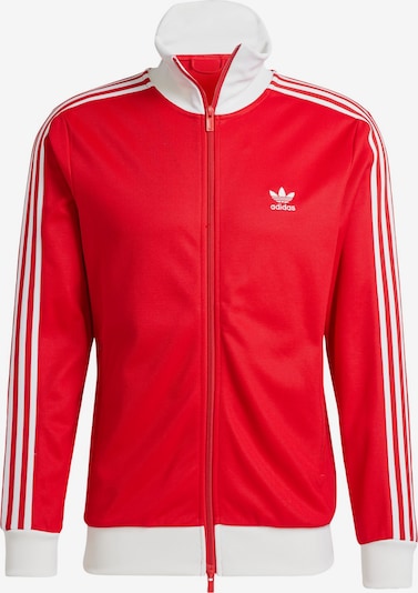 Giacca di felpa 'Adicolor Classics Beckenbauer' ADIDAS ORIGINALS di colore rosso / bianco, Visualizzazione prodotti