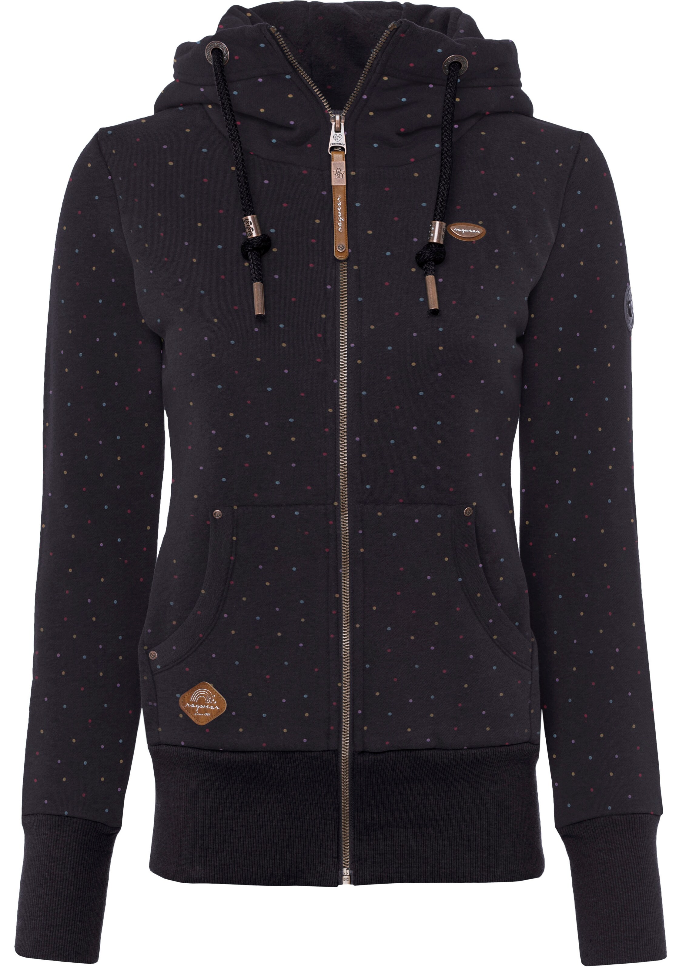 Ragwear Sweatjacke in Grau: Vorderseite