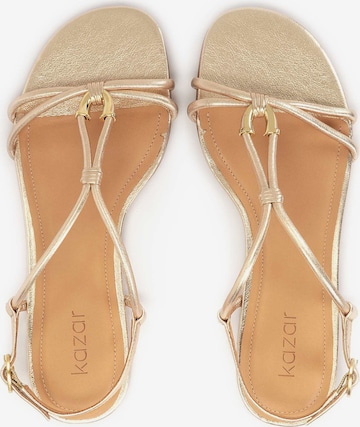 Kazar Sandals in Gold