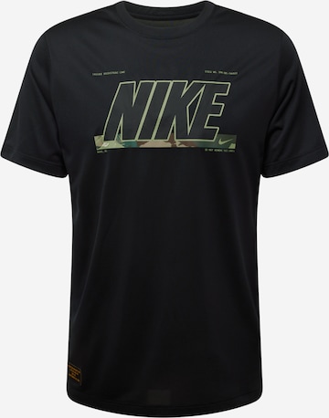 NIKE Funktionsshirt in Schwarz: predná strana