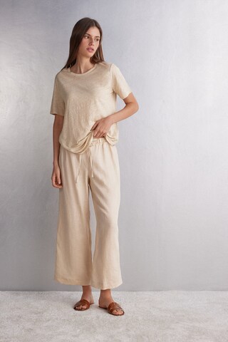 INTIMISSIMI Wide Leg Hose in Beige