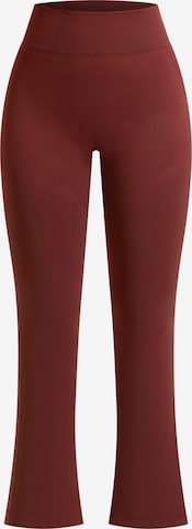 évasé Leggings Smilodox en rouge : devant