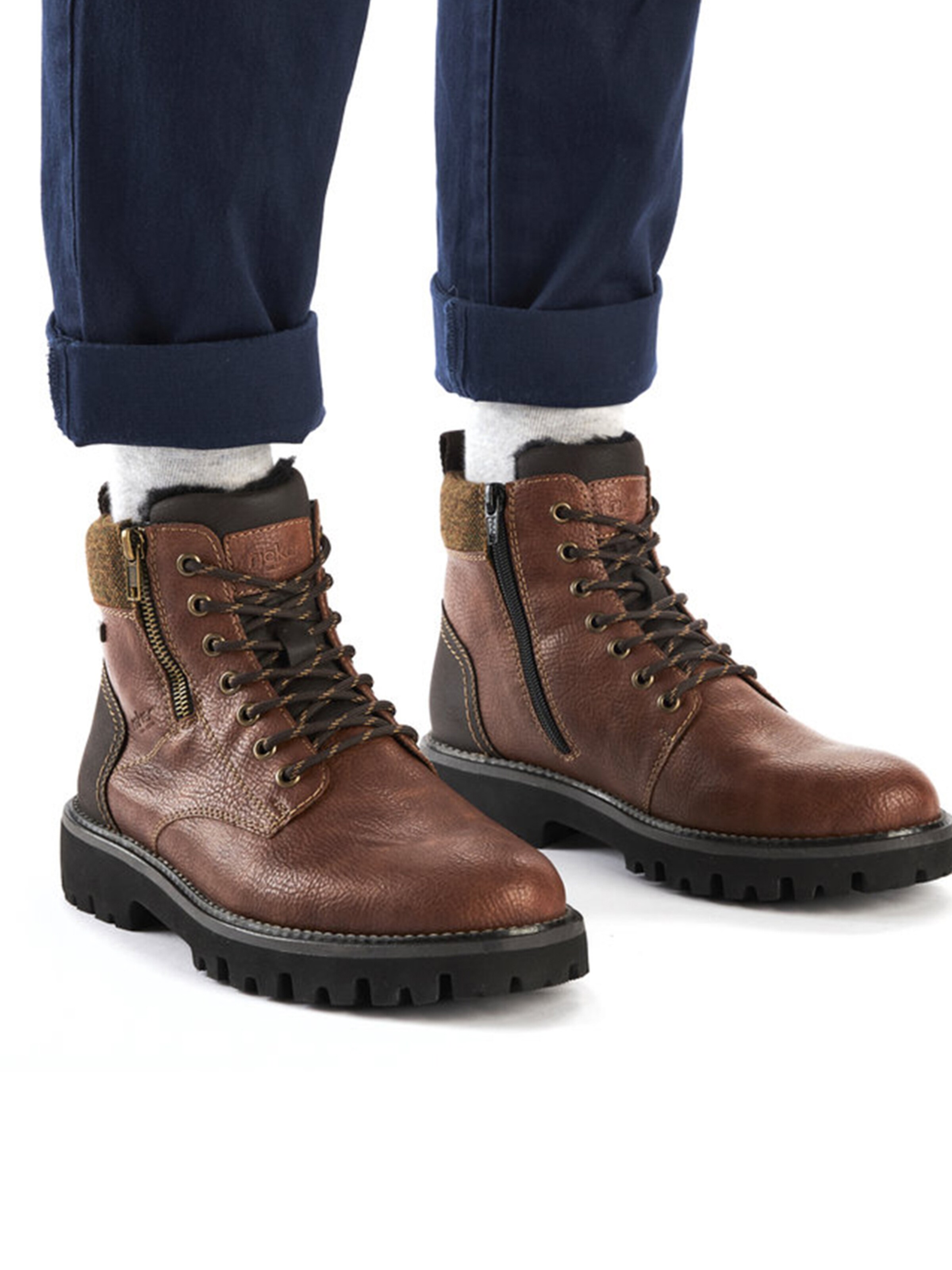 Rieker Veterboots in Bruin