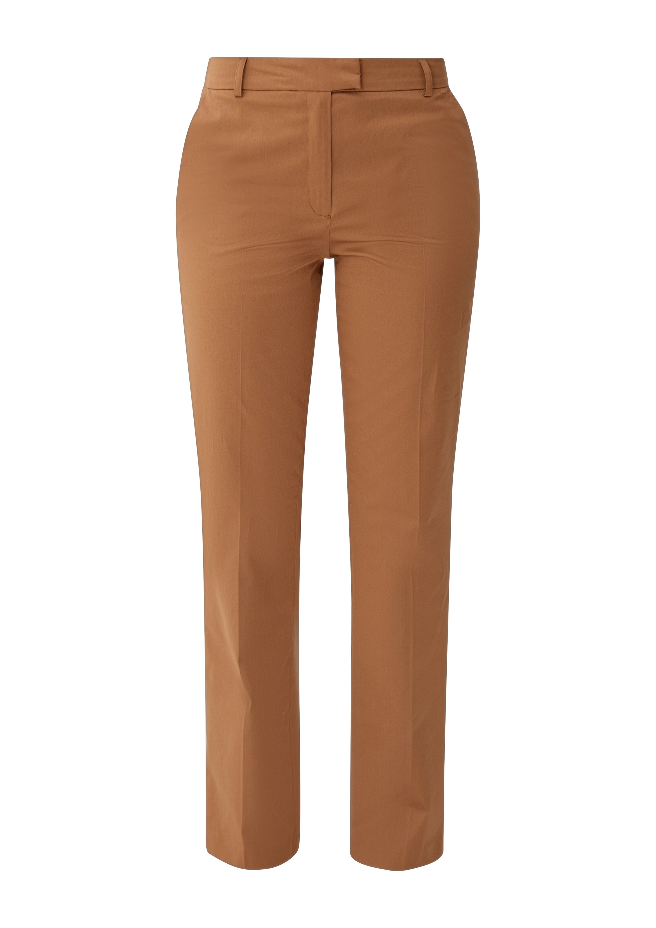 Regular Pantalon à plis s.Oliver BLACK LABEL en marron : devant