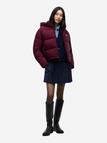 Tommy Jeans Vinterjacka 'TJW HOODED PUFFER JA DW0DW21625' i röd