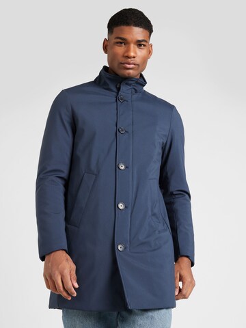 Manteau mi-saison 'Joshow' Matinique en bleu : devant