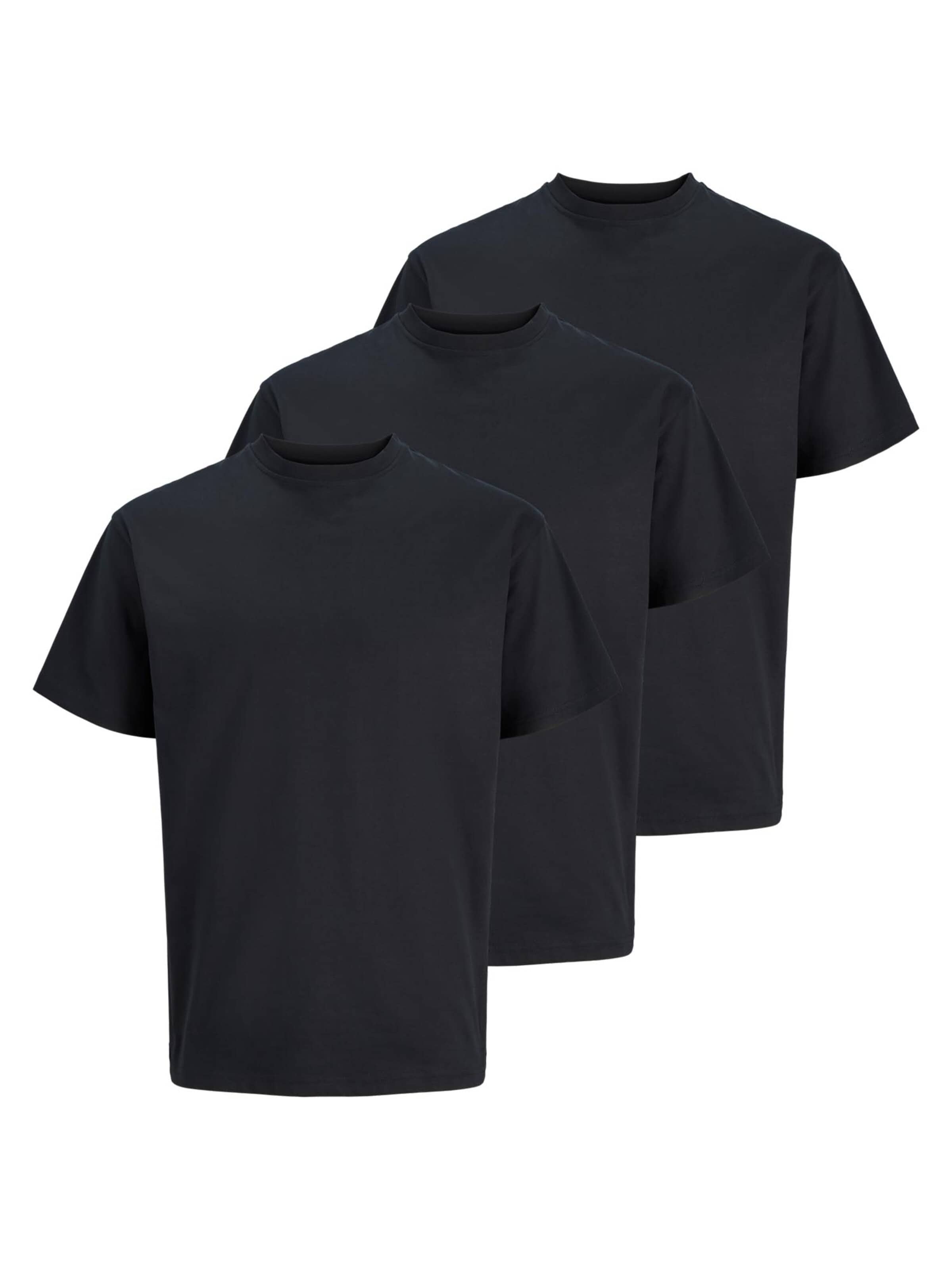 JACK & JONES Shirt 'Cotton Relaxed'‌‌ in Schwarz: Vorderseite