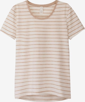 hessnatur - Camiseta para dormir en beige: frente