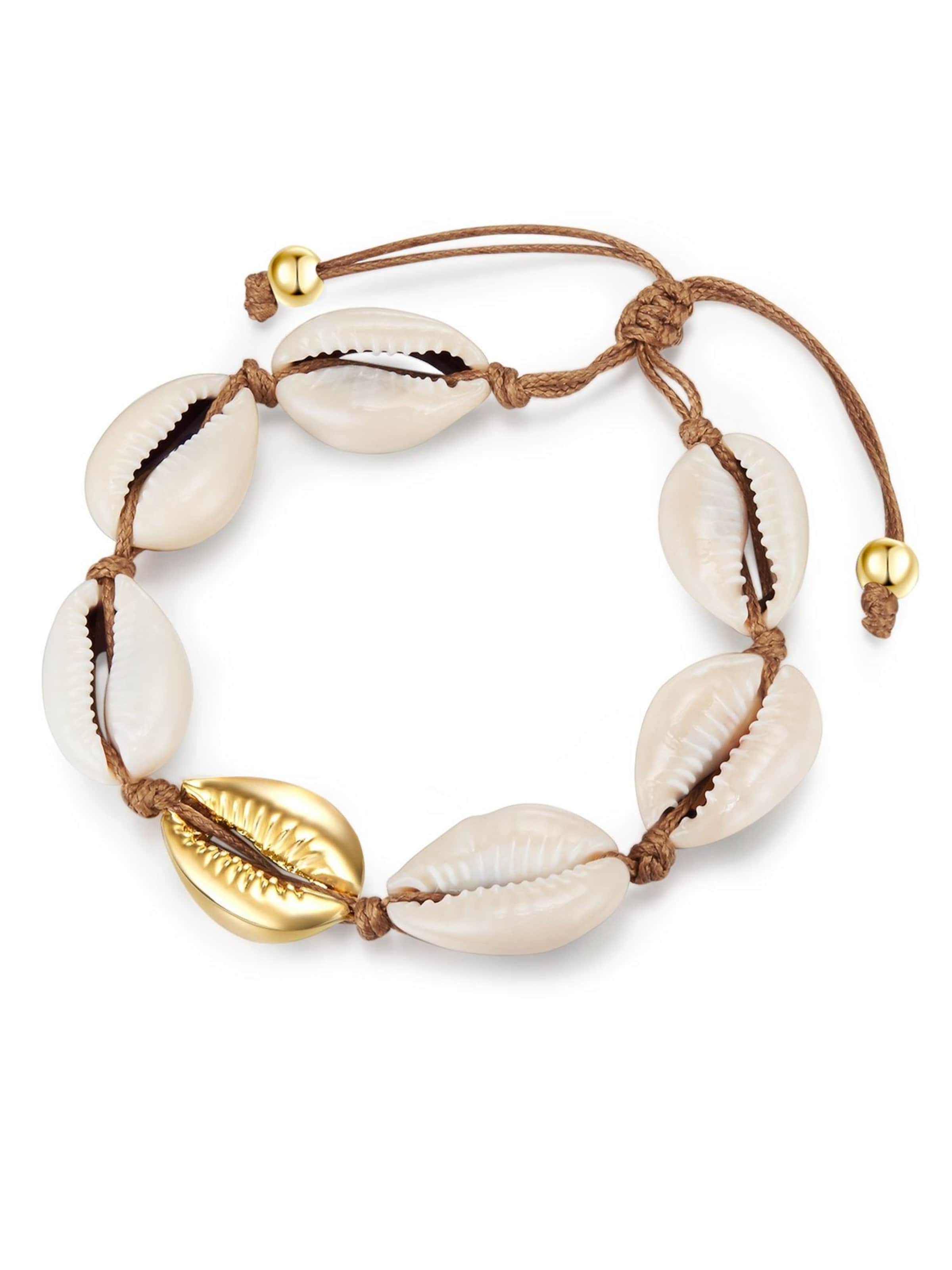 Braccialetto di Lulu & Jane in bianco: frontale