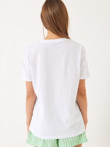 T-shirt Bianco Lucci en blanc