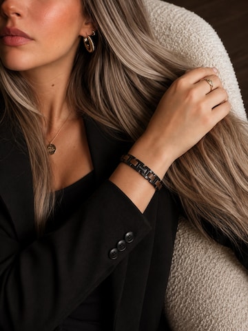 Bracelet 'THUMSEE' Holzwerk en noir