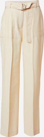 Loosefit Pantalon à plis 'TOMMY HILFIGER X ABOUT YOU WL BELTED PANT' TOMMY HILFIGER en beige : devant