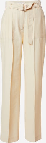 Loosefit Pantalon à plis 'TOMMY HILFIGER X ABOUT YOU WL BELTED PANT' TOMMY HILFIGER en beige : devant