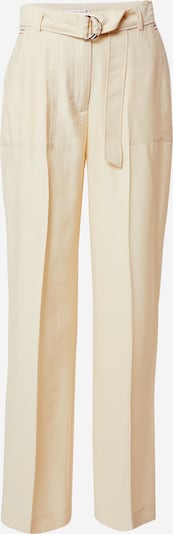 TOMMY HILFIGER Pressveckad byxa 'TOMMY HILFIGER X ABOUT YOU WL BELTED PANT' i beige, Produktvy