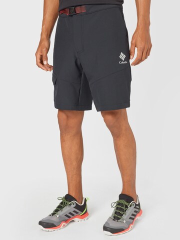 COLUMBIA Regular Pants 'Maxtrail' in Black: front