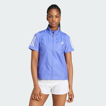 ADIDAS PERFORMANCE Sportbodywarmer 'Own The Run' in Blauw: voorkant