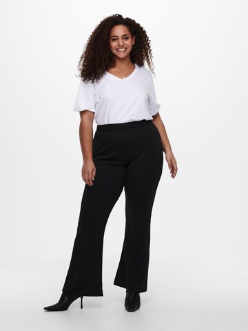 évasé Pantalon 'Pever' ONLY Carmakoma en noir