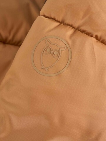 KnowledgeCotton Apparel Jacke 'REPREVE ™  THERMO ACTIVE ™' in Braun