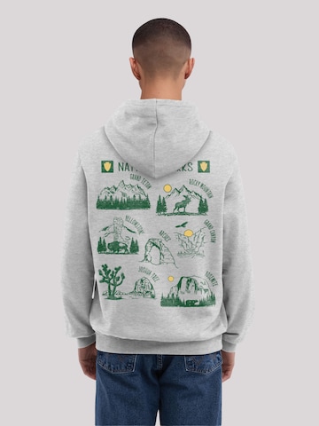 Sweat-shirt 'US National Parks Montage' F4NT4STIC en gris : devant
