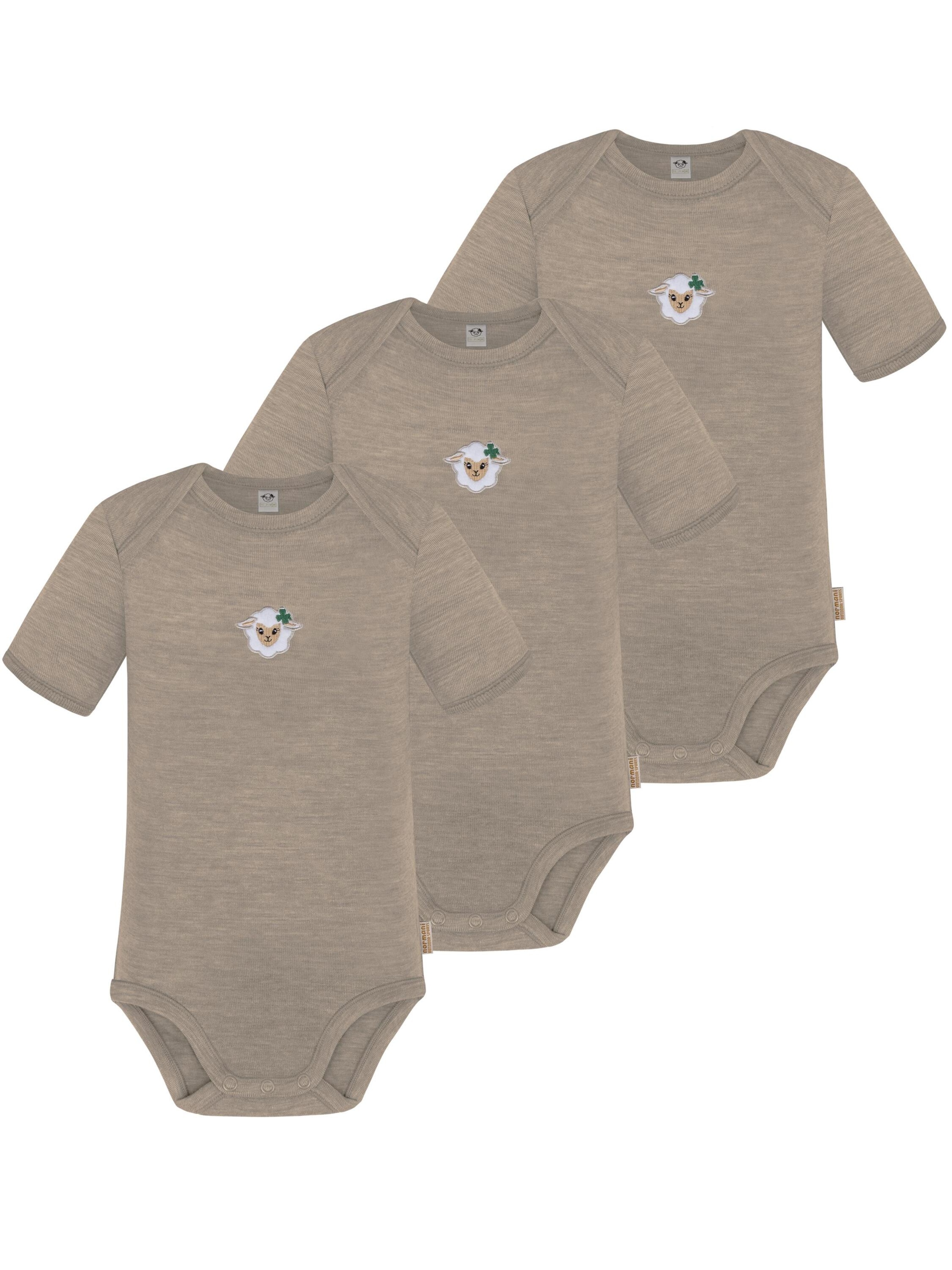 Barboteuse / body 'Tauranga' normani en beige : devant