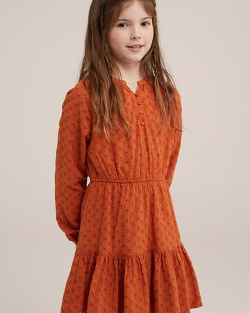 WE Fashion Obleka | oranžna barva