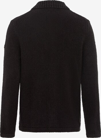 CAMEL ACTIVE Knit Cardigan in Black