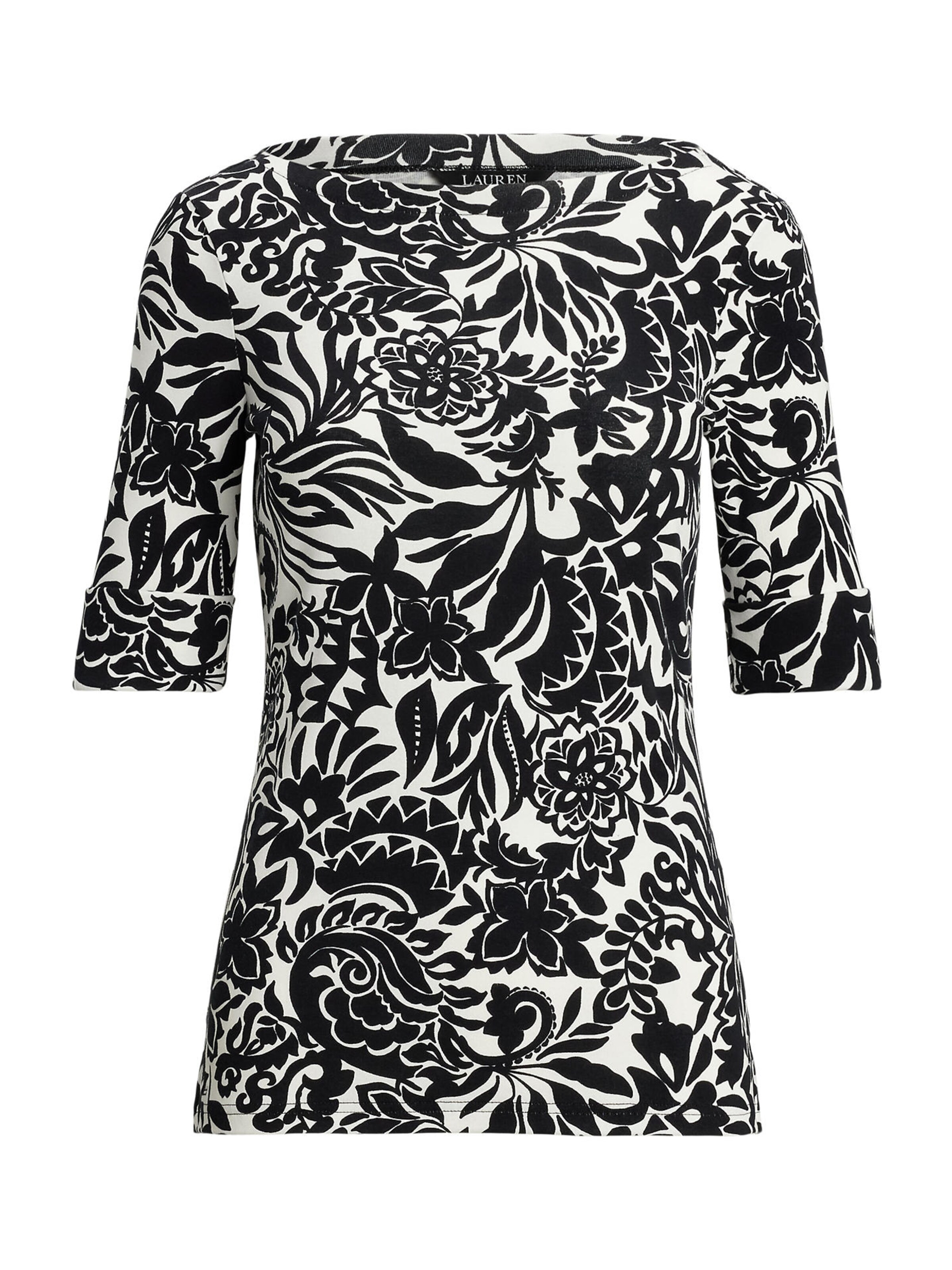 Lauren Ralph Lauren Μπλουζάκι σε μπεζ: μπροστά