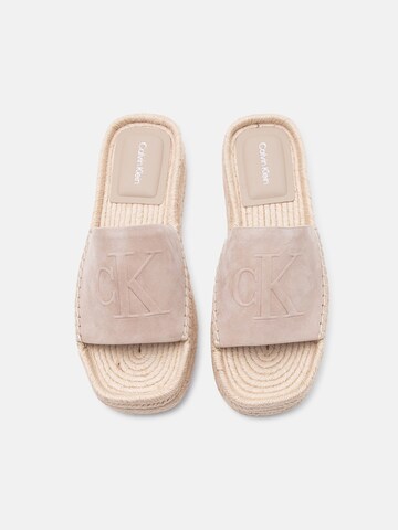 smėlio Calvin Klein Šlepetės