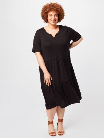 KAFFE CURVE Dress in Black: front