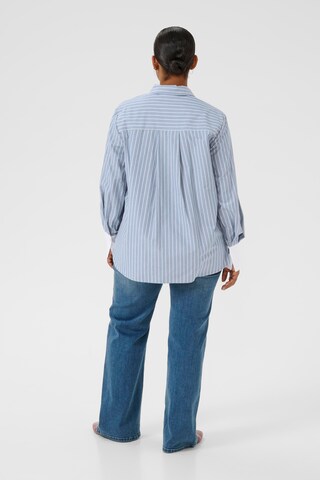 KAFFE CURVE Blouse 'Melina' in Blauw