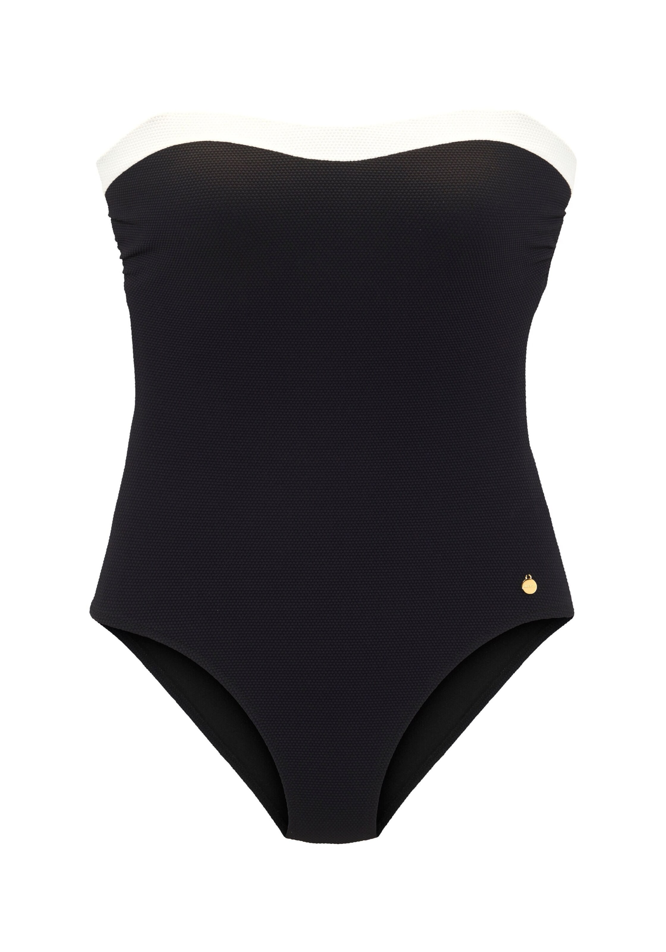 LASCANA Bandeau Swimsuit in Black