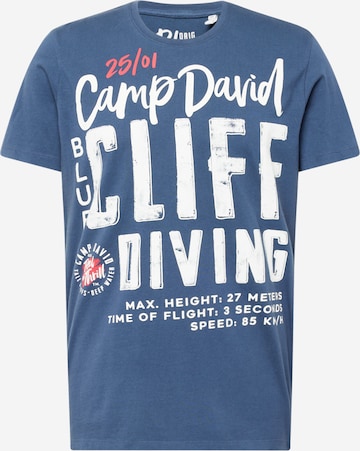 CAMP DAVID T-Shirt in Blau: predná strana