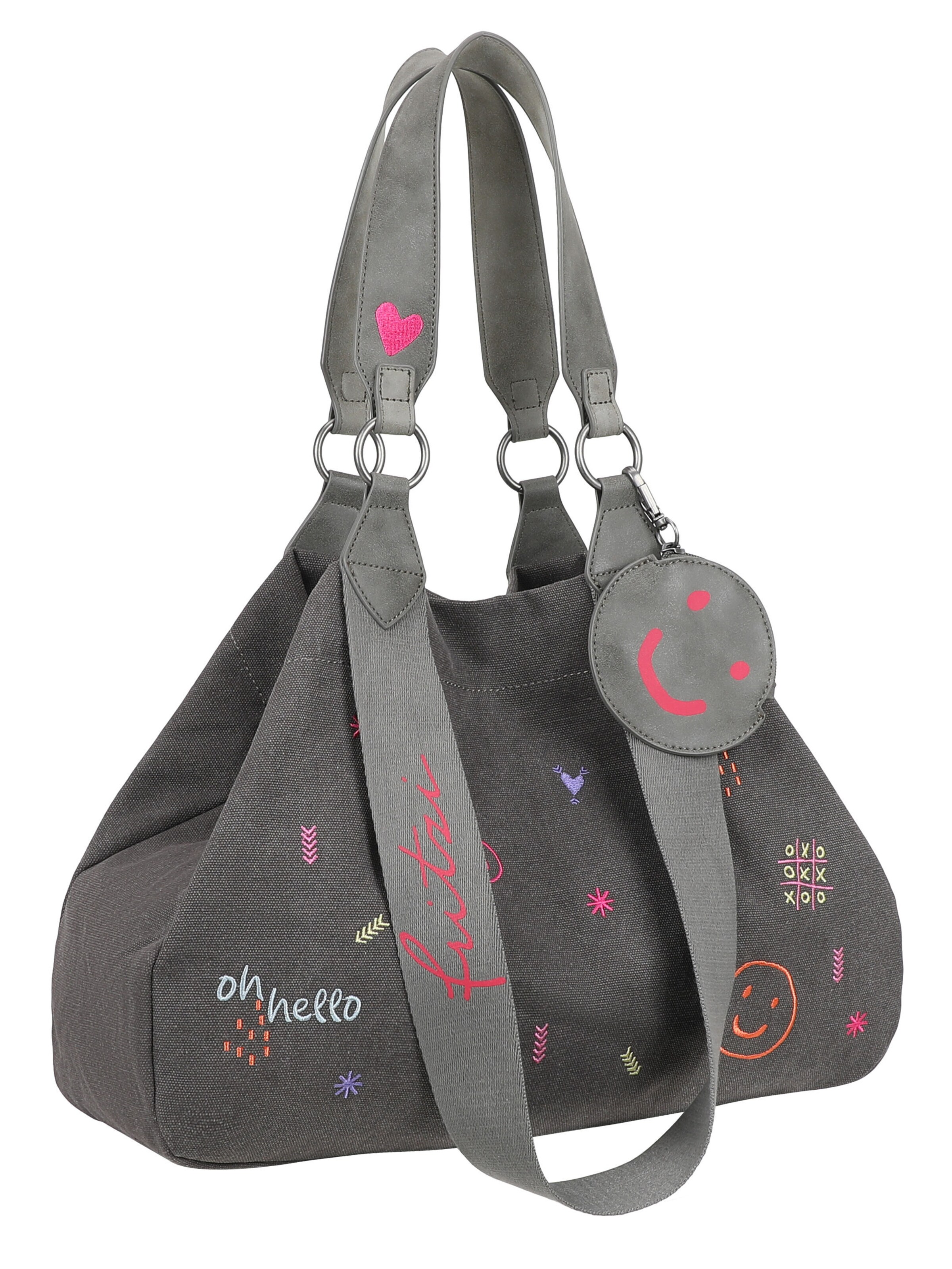 Fritzi aus Preußen Shopper 'Izzy Medium Limited Embro Fun' in Grey