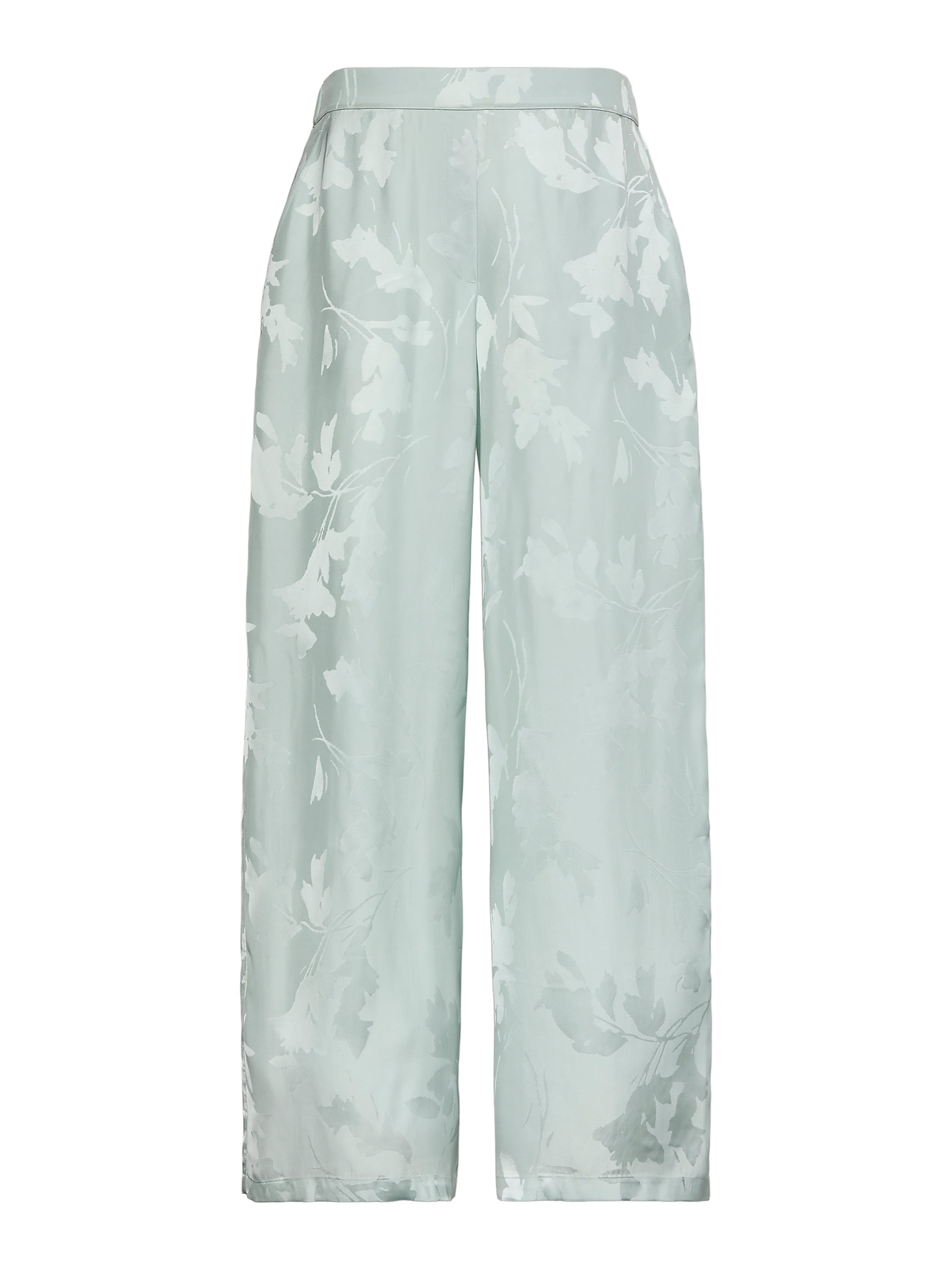 Calvin Klein Wide leg Pleat-front trousers in Blue: front