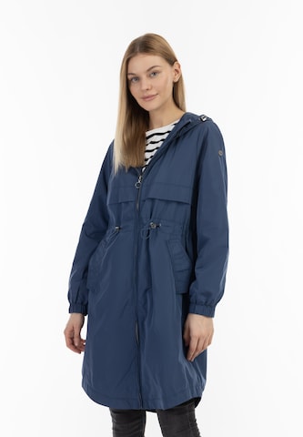 DreiMaster Maritim Between-Seasons Coat in Blue: front