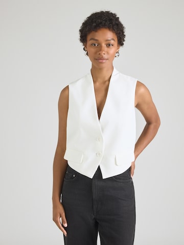 PIECES Bodywarmer 'PCNIMORA ' in Wit: voorkant