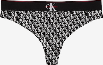 Calvin Klein Underwear String in Black: front
