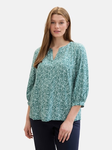 Tom Tailor Women + Bluse in Grün