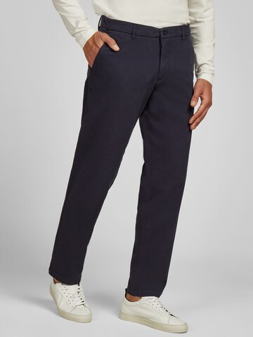 HECHTER PARIS Tapered Chino in Blauw: voorkant