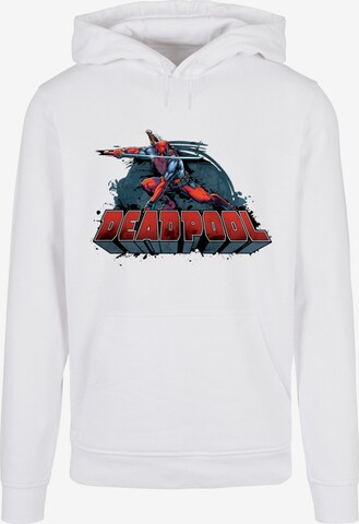 ABSOLUTE CULT Sweatshirt 'Deadpool - Sword' in Wit: voorkant
