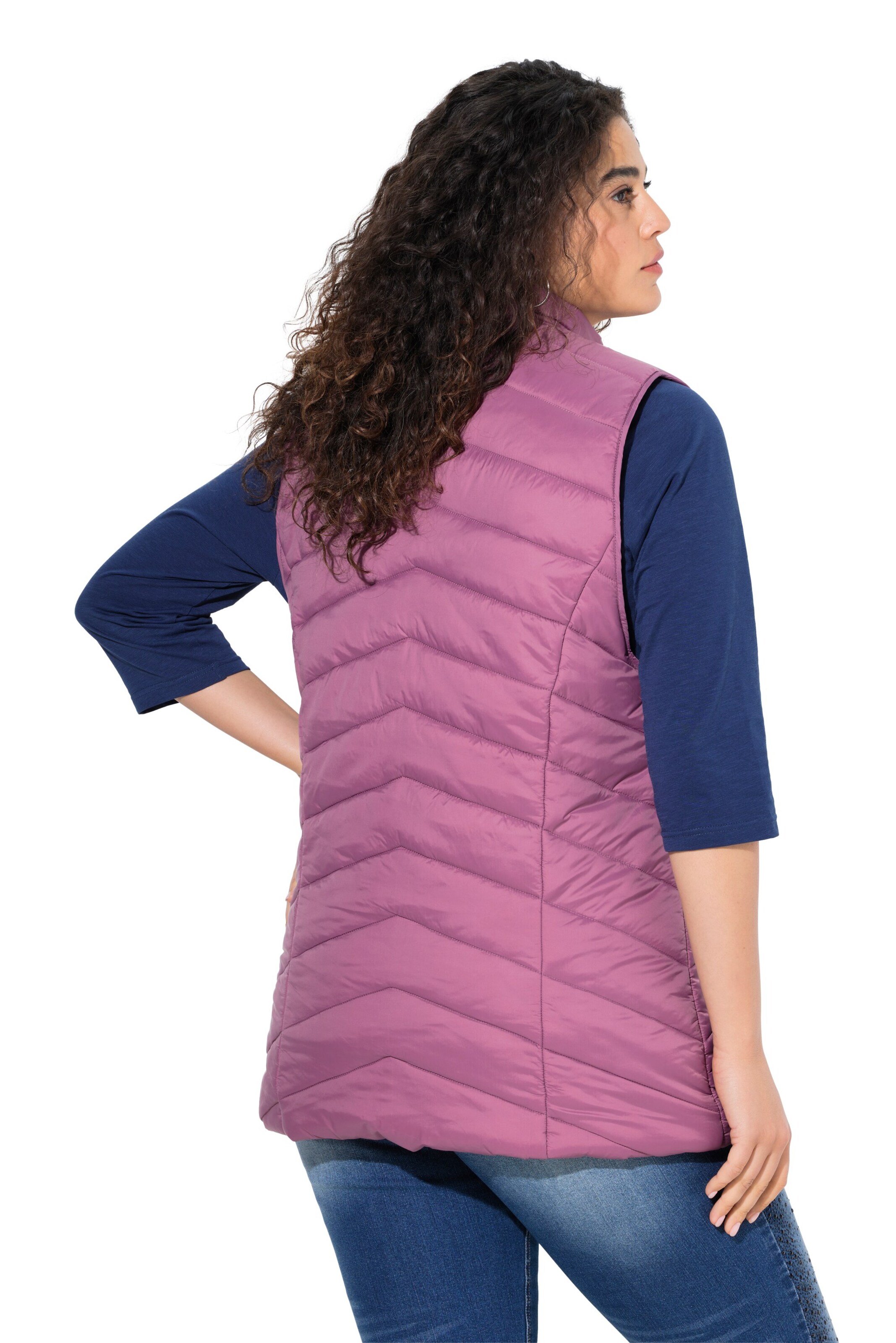 Ulla Popken Vest in Pink