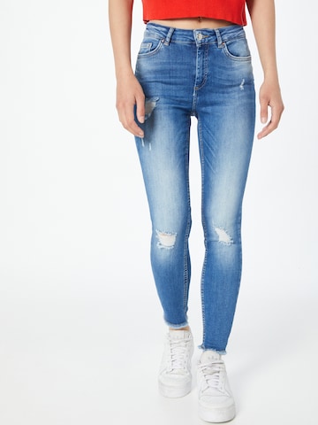 Skinny Jean ONLY en bleu : devant