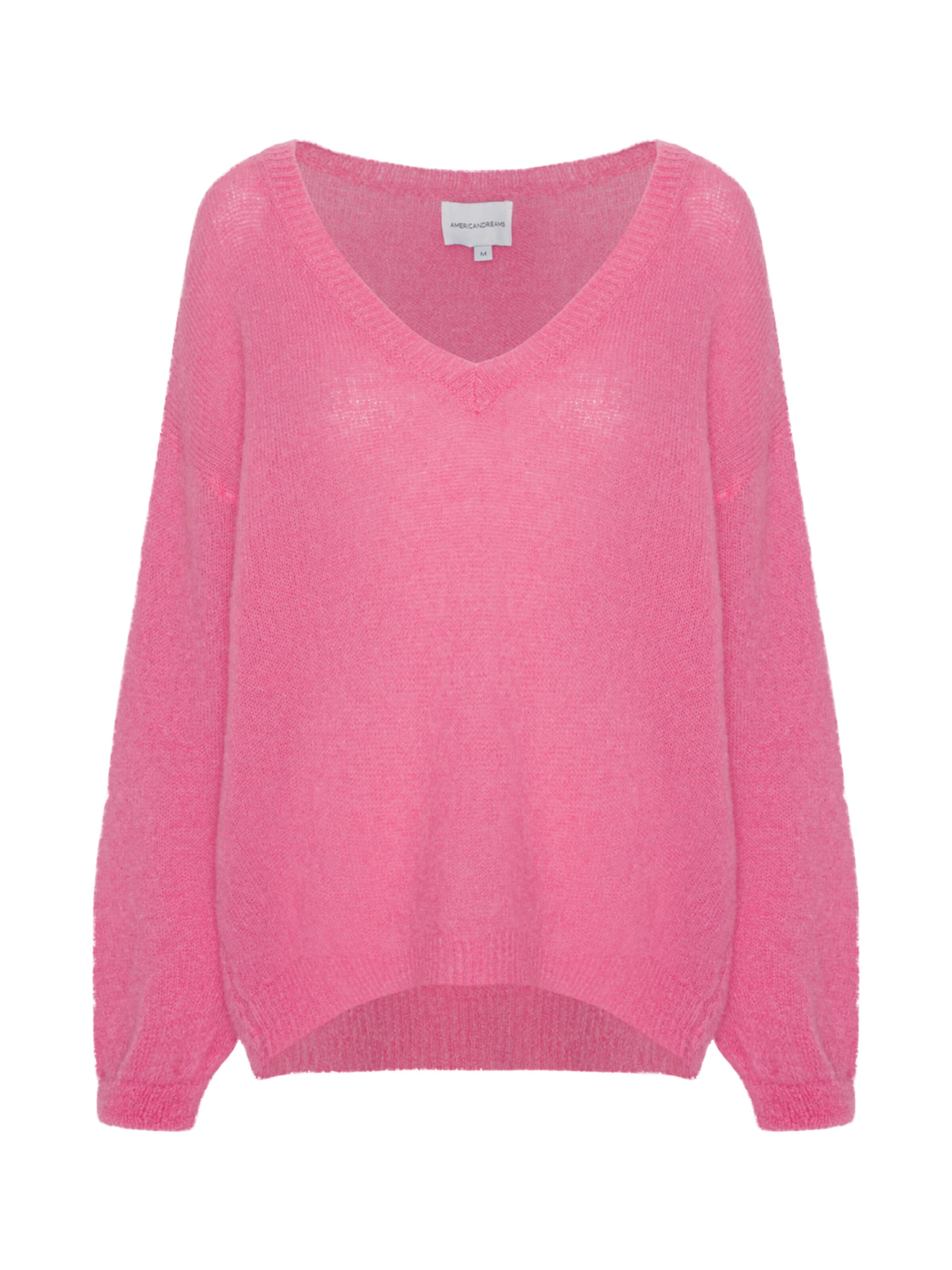 americandreams Oversizepullover 'Silja'‌‌‌‌‌ in Pink: Vorderseite