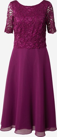 Robe de cocktail Vera Mont en violet : devant