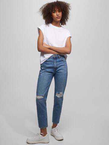 Pull&Bear Regular Jeans in Blue: front