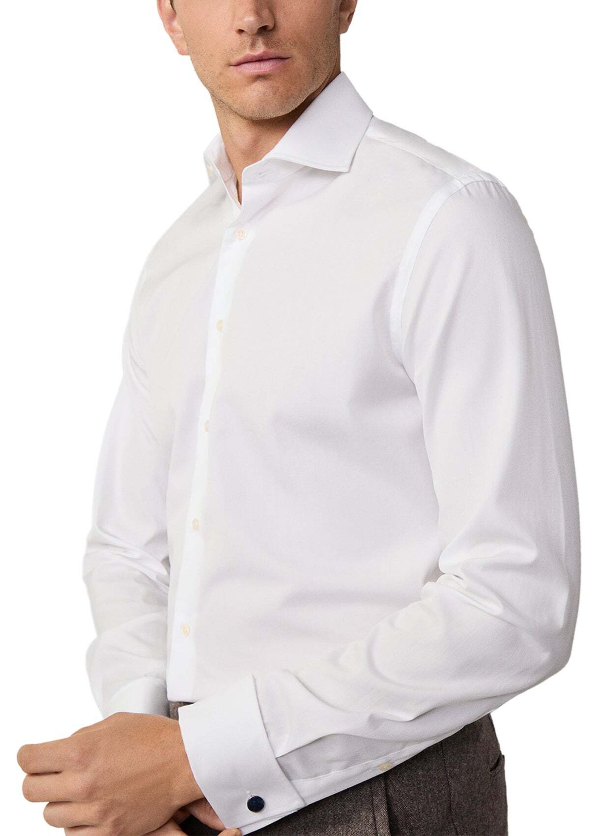 Hackett London Slim Fit Hemd in Weiß