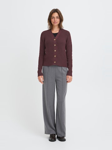 Oxmo Gebreid vest ' OXFKANNA ' in Bruin