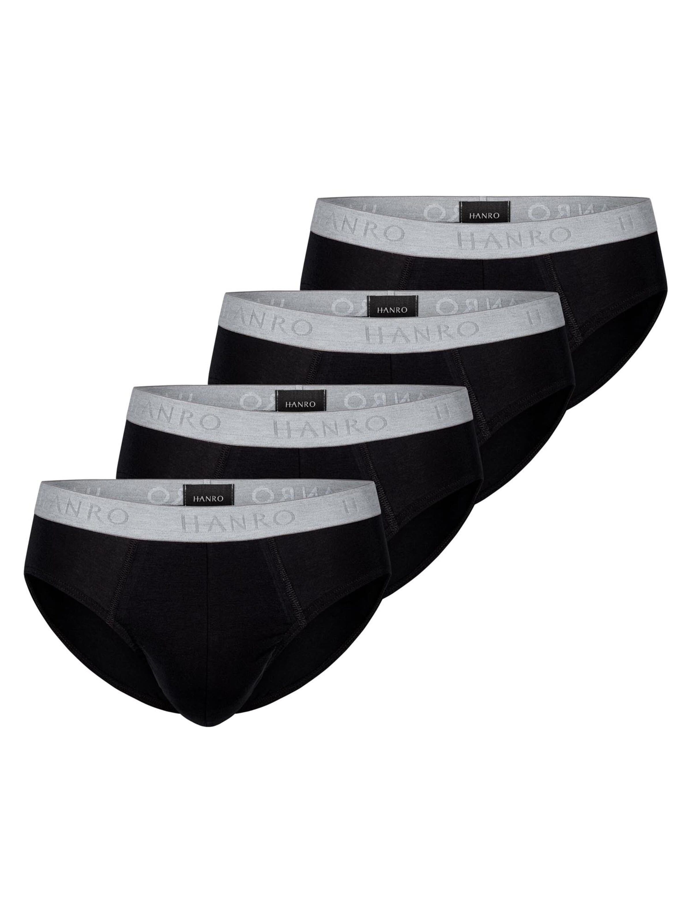 Hanro Slip 'Cotton Essentials' in Black: front