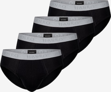 Hanro Slip 'Cotton Essentials' in Black: front
