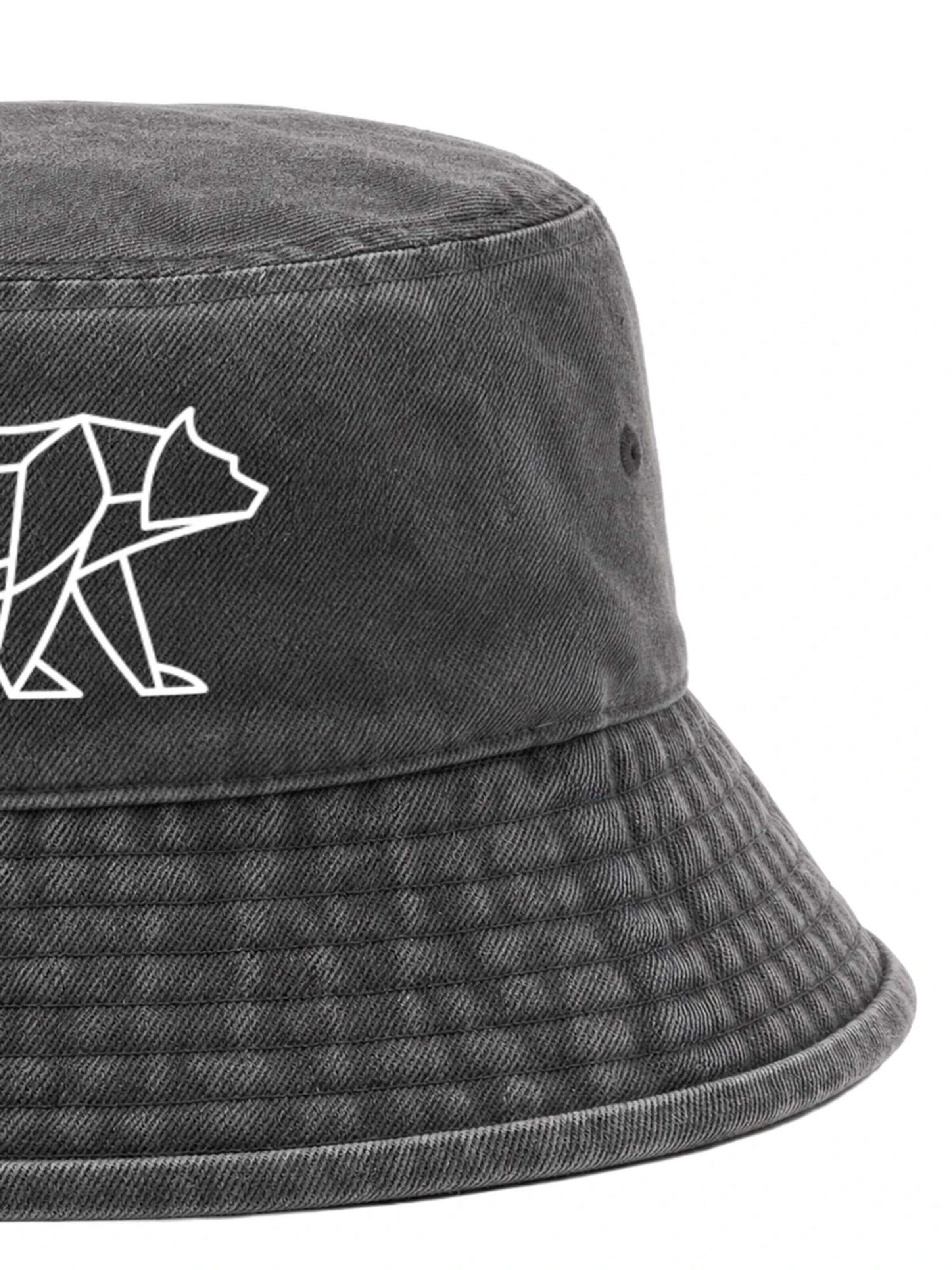 Neverless Hat 'Bär Lineart Polygon' in Black